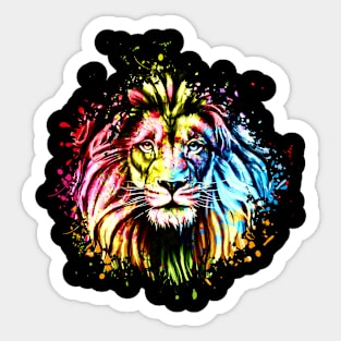 Lion watercolor Sticker